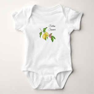 Sizilianischer Sommerlemonbaum  Baby Strampler