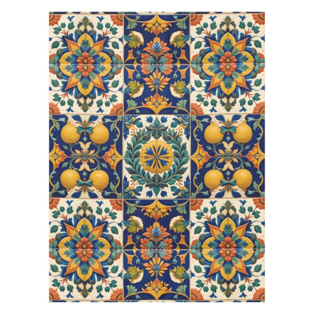 sizilianisches Design Tischdecke (Vorderseite)