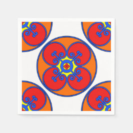 Sizilianisches Mittelmeer-Design Serviette