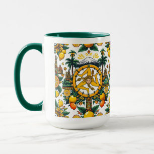 Sizilianisches Trinacria-Design Tasse