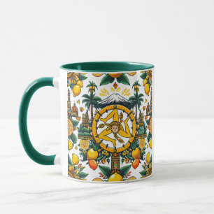 Sizilianisches Trinacria-Design Tasse