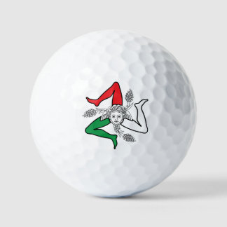 Sizilianisches Trinacria Medusa Emblem italienisch Golfball