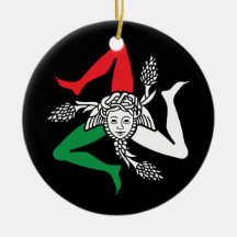 Sizilianisches Trinacria Medusa-Emblem italienisch