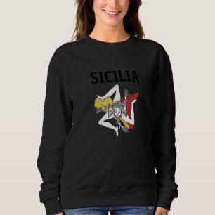 Sizilien Flagge Sizilien Palermo Italien 12 Sweatshirt