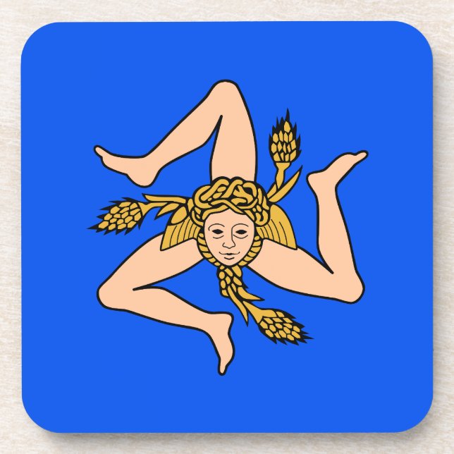 Sizilien Getränkeuntersetzer (Vorderseite)
