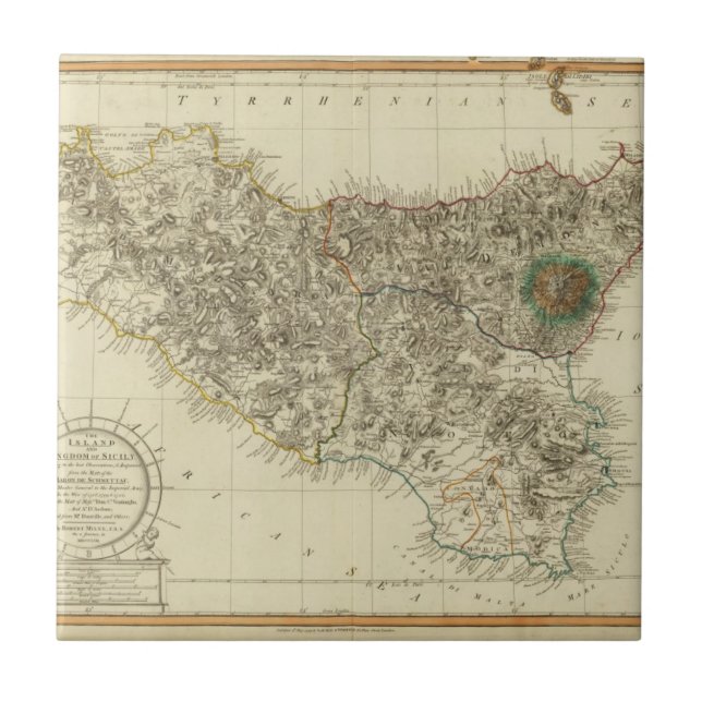 Sizilien, Italien Fliese (Vorderseite)