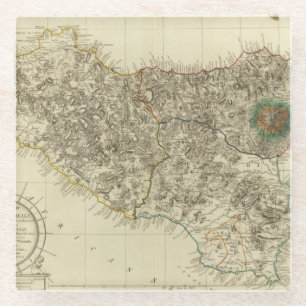 Sizilien, Italien Glasuntersetzer