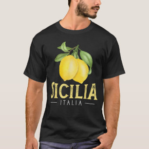 Sizilien Italien Italienische Zitronen Stolz Sizil T-Shirt