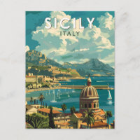 Sizilien Italien Reise Kunst Vintage