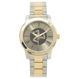 Sizilien mit Trinacria-Uhr Armbanduhr