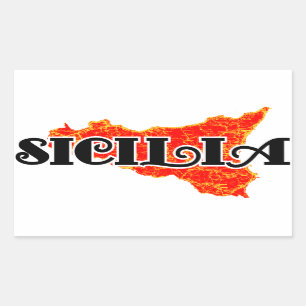 Sizilien Rechteckiger Aufkleber