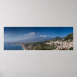 Sizilien - Taormina vor dem Ätna-Poster Poster