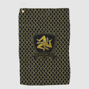 Sizilien-Trinacria-Quatrefolie Golfhandtuch