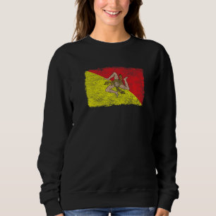 SIZILY ITALY FLAG SICILIA PALERMO TRISKELION SWEATSHIRT
