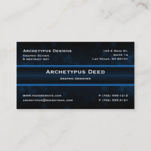 Sizzle-Visitenkarte - Blau Visitenkarte