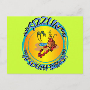 Sizzlin in South Beach Postkarte