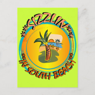 Sizzlin in South Beach Postkarte