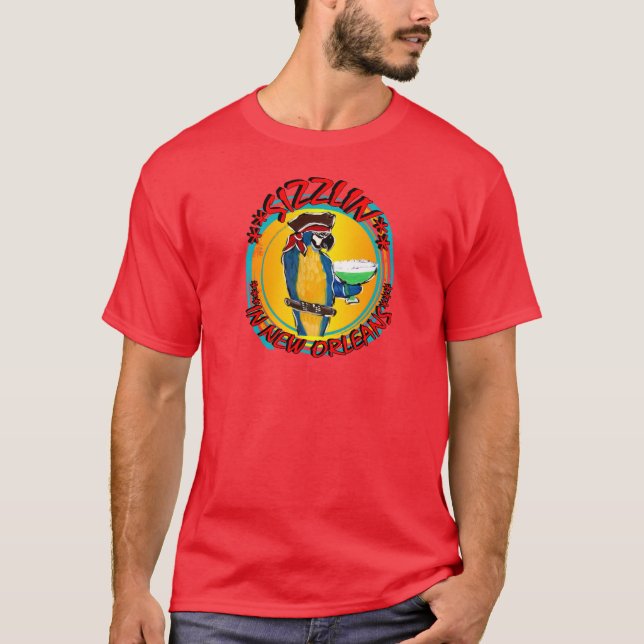 SIZZLIN PARROTS T-Shirt (Vorderseite)