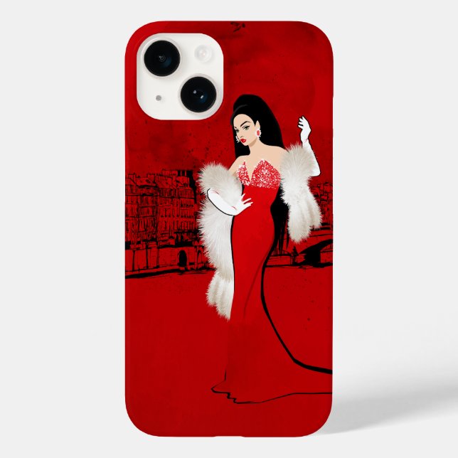 Sizzling in Paris Case-Mate iPhone 14 Hülle (Rückseite)