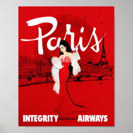 Sizzling in Paris Kunstprint Poster