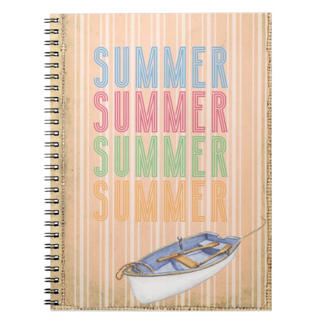 Sizzling Summer Vibes Notizblock (Vorderseite)
