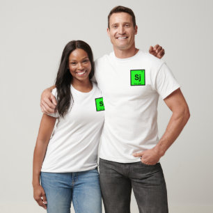 Sj - San Jose City Chemie Periodensystem Symbol T-Shirt