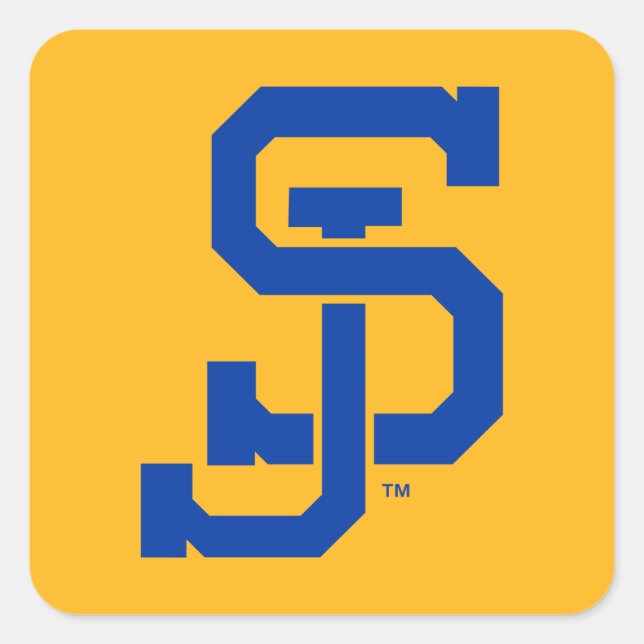 SJ Spartans Quadratischer Aufkleber (Vorderseite)
