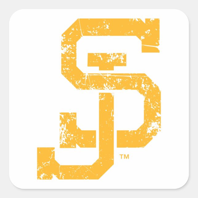 SJ Spartans Quadratischer Aufkleber (Vorderseite)