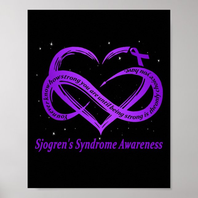 Sjogren-Syndrom Warrior-Down-Syndrom Poster (Vorne)