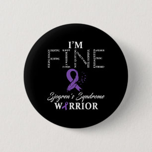 Sjogren-Syndrom Warrior I'm Fine-Down-Syndrom Button