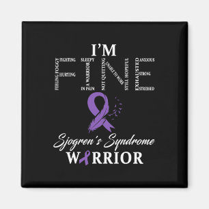 Sjogren-Syndrom Warrior I'm Fine-Down-Syndrom Magnet