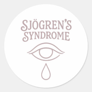 Sjogrens-Syndrom Runder Aufkleber