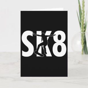 Sk8 Cool Skateboard-Design Skateboarding-Tricks Sk Karte