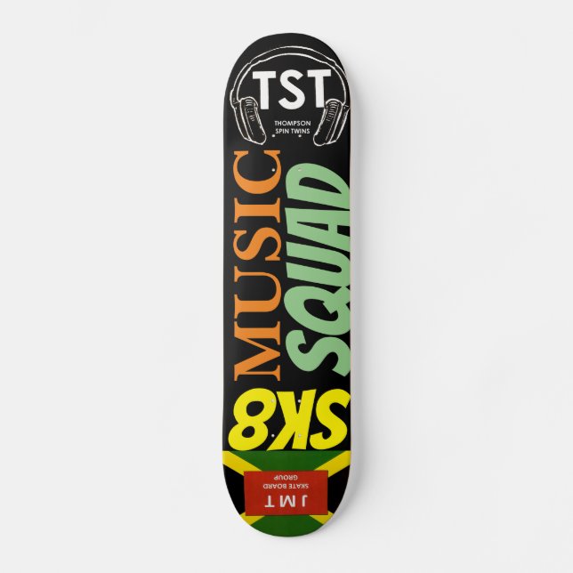 SK8 MUSIC SQUAD Skateboard (Vorderseite)