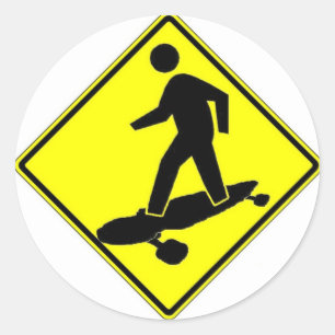 Sk8r Xing Runder Aufkleber