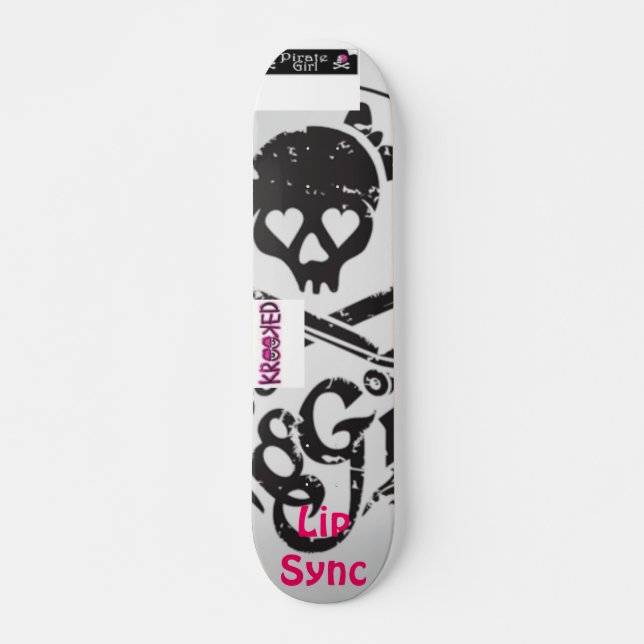 sk8ter, cool, krooked, Lippensynchronisierung Skateboard (Vorne)