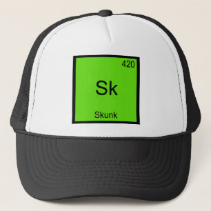Sk - Stinktier Lustiges Chemie-Element-Symbol-T-Sh Truckerkappe