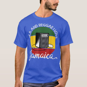 Ska and Reggae I Liebe Jamaica Music Jamaican2857 T-Shirt