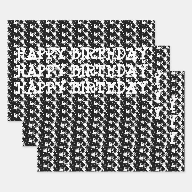 SKA DAYS GEBURTSTAG WRAPPING PAPIERBLATT SET GESCHENKPAPIER SET (Set)