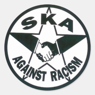 Ska gegen Rassismus Runder Aufkleber
