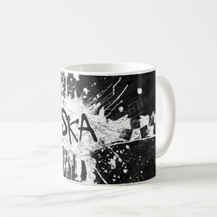 Ska-Musik kariert Old-School-Punk-Rock 80er Kaffeetasse