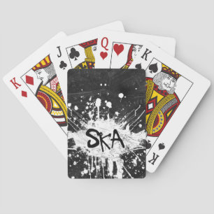 Ska-Musik kariert Old-School-Punk-Rock 80er Spielkarten