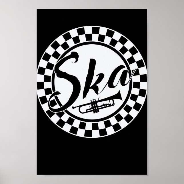 Ska Musik Trompete Swing Jazz Musikstil Poster (Vorne)