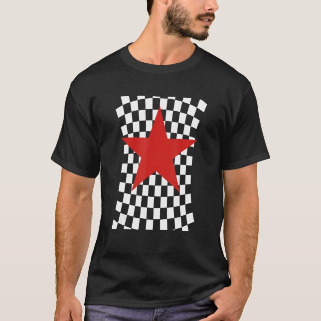 Ska Punk Karo Pattern T-Shirt (Vorderseite)