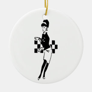 SKA-Tänzer Keramik Ornament