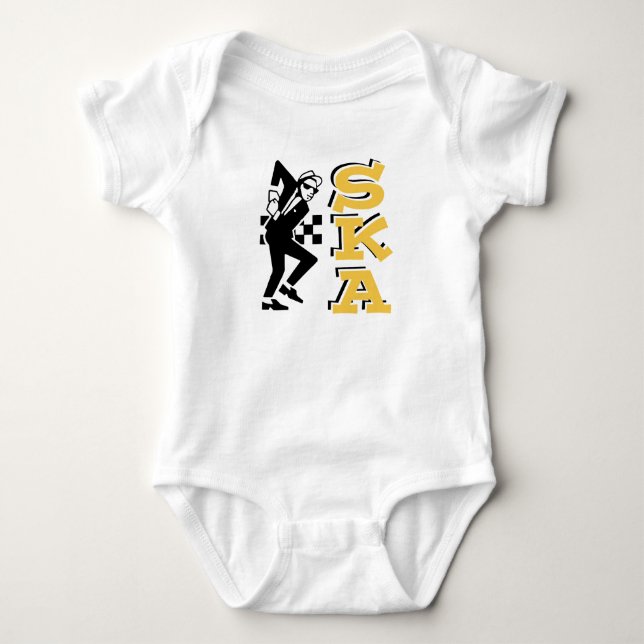 Ska-Typ Baby Strampler (Vorderseite)