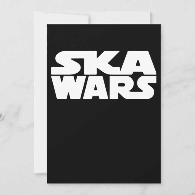 Ska Wars Reggae Dub Step Club Musik T - Shirt (Vorderseite)
