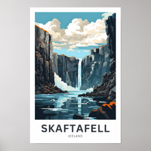 Skaftafell Island Reisedrucke Poster