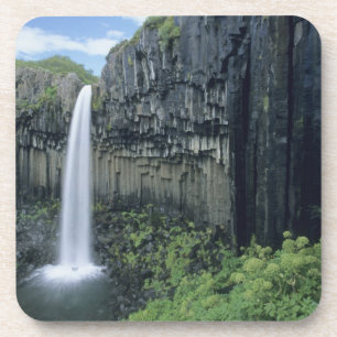 Skaftafell Nationalpark, Wasserfall Svartifoss, Getränkeuntersetzer