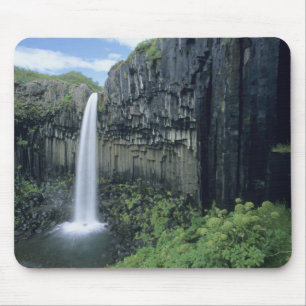 Skaftafell Nationalpark, Wasserfall Svartifoss, Mousepad